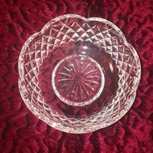 Waterford crystal signed scalloped bowl